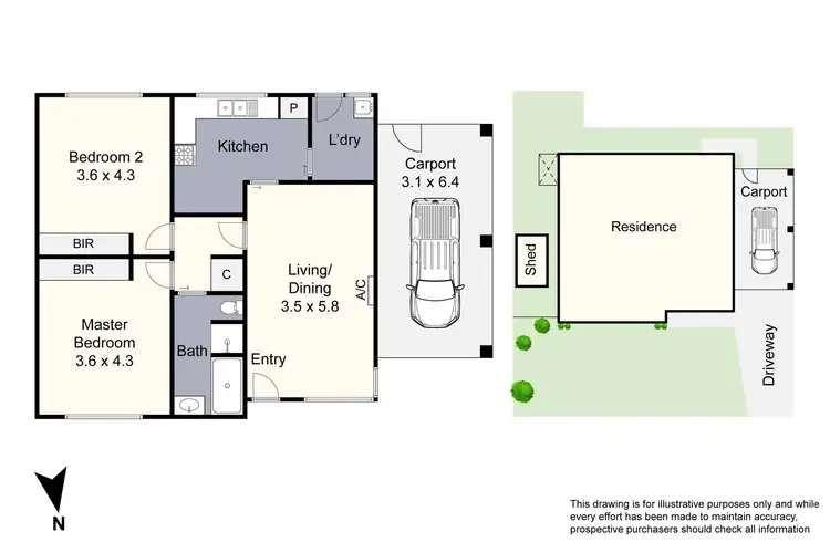 Floorplan of Homely unit listing, 1/12 Woodward Street, Springvale VIC 3171
