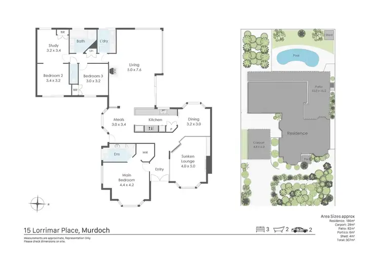 Floorplan of Homely house listing, 15 Lorrimar Place, Murdoch WA 6150
