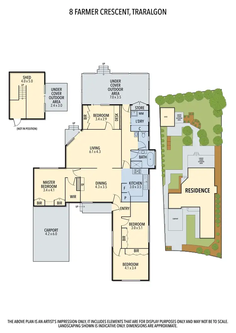 Floorplan of Homely house listing, 8 Farmer Crescent, Traralgon VIC 3844