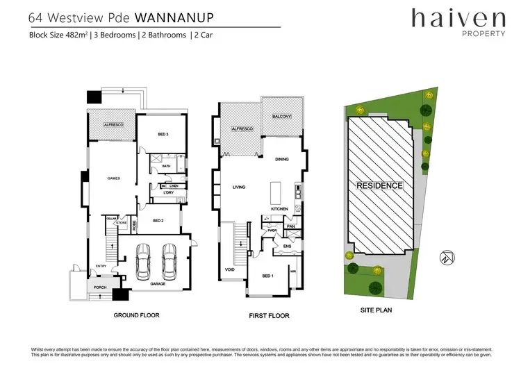 Floorplan of Homely house listing, 64 WESTVIEW PARADE, Wannanup WA 6210