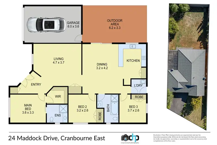 Floorplan of Homely house listing, 24 Maddock Drive, Cranbourne East VIC 3977
