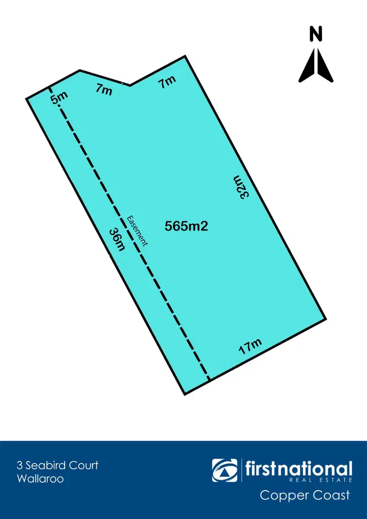 Floorplan of Homely land listing, 3 Seabird Court, Wallaroo SA 5556