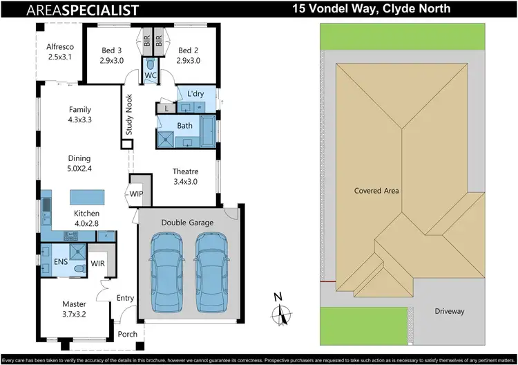 Floorplan of Homely house listing, 15 Vondel Way, Clyde North VIC 3978
