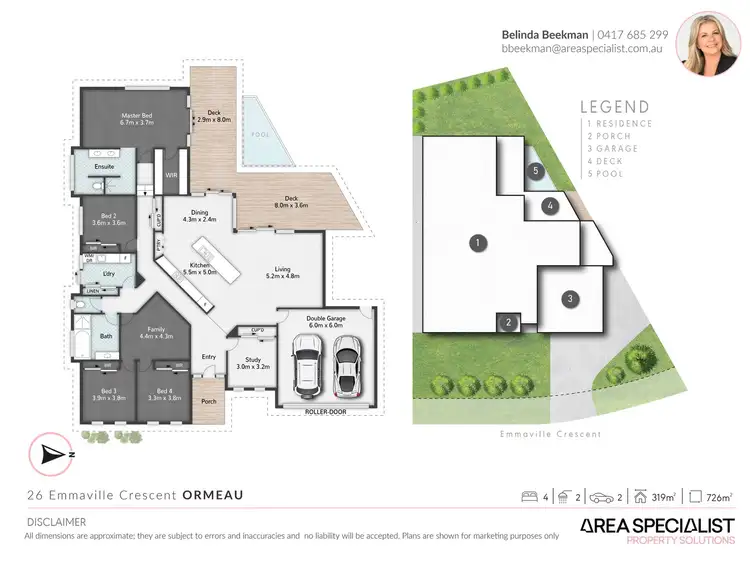 Floorplan of Homely house listing, 26 Emmaville Crescent, Ormeau QLD 4208