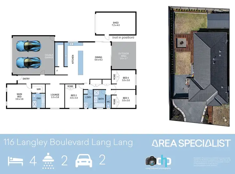 Floorplan of Homely house listing, 116 Langley Boulevard, Lang Lang VIC 3984