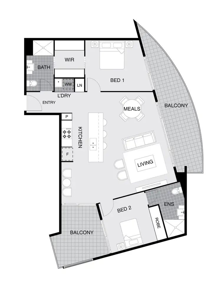 Floorplan of Homely apartment listing, 59/115 Canberra Avenue, Griffith ACT 2603