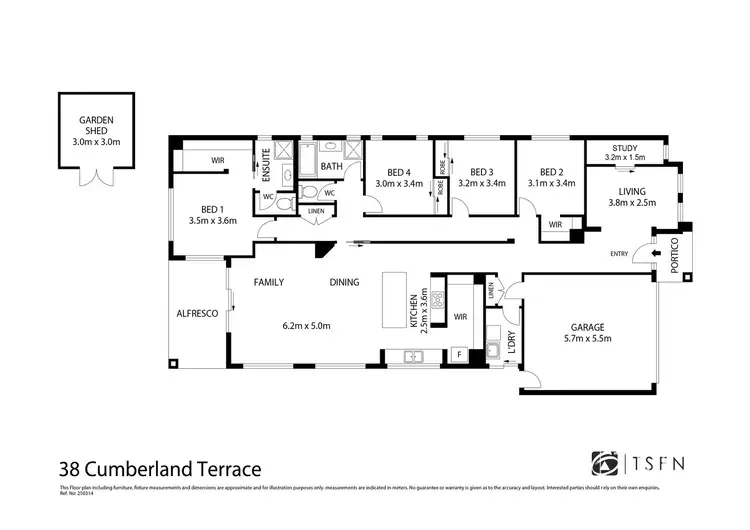 Floorplan of Homely house listing, 38 Cumberland Terrace, Strathfieldsaye VIC 3551