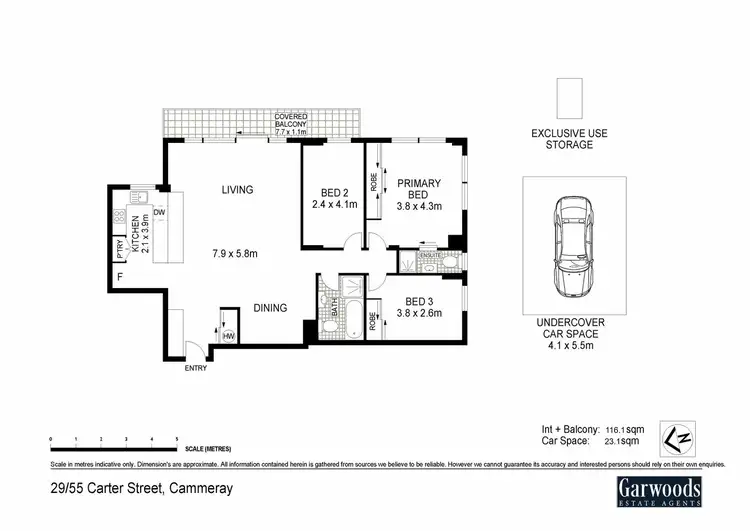 Floorplan of Homely apartment listing, 29/55 Carter Street, Cammeray NSW 2062