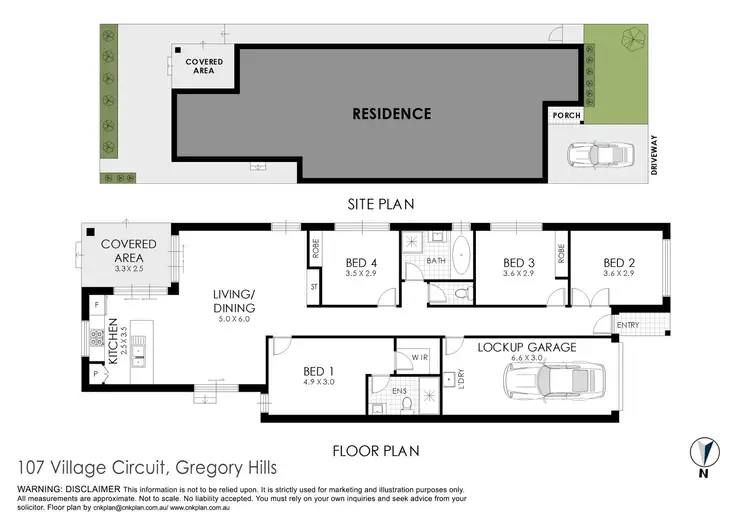 Floorplan of Homely house listing, 107 Village Circuit, Gregory Hills NSW 2557