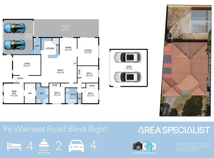 Floorplan of Homely house listing, 96 Warneet Road, Blind Bight VIC 3980