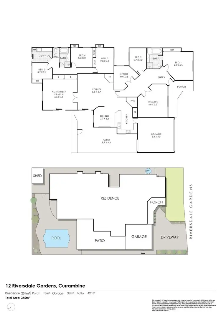 Floorplan of Homely house listing, 12 RIVERSDALE GARDENS, Currambine WA 6028