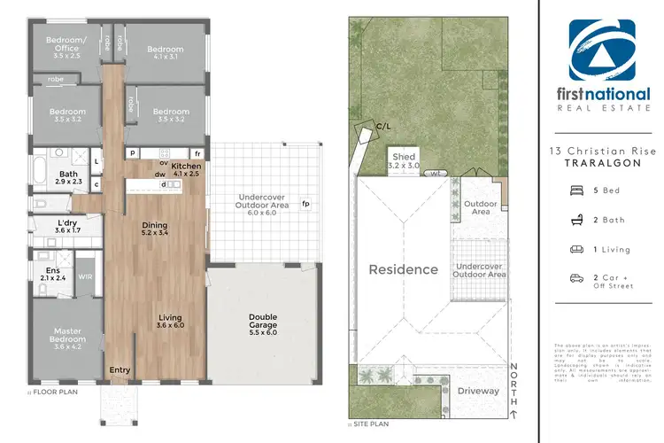 Floorplan of Homely house listing, 13 Christian Rise, Traralgon VIC 3844