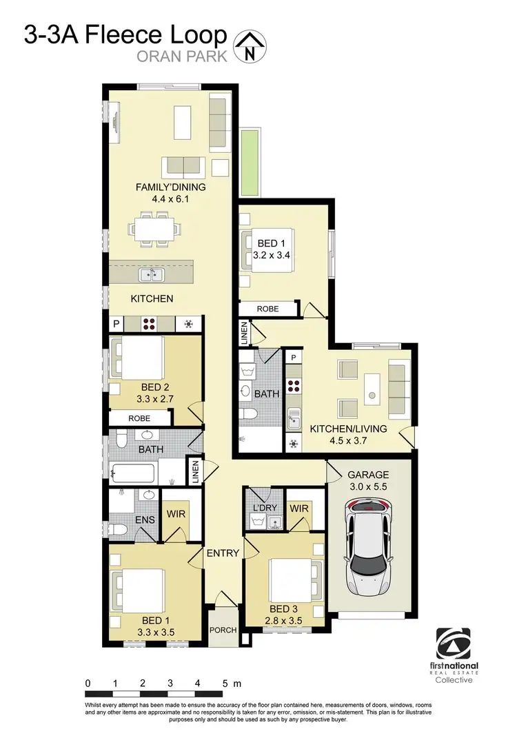 Floorplan of Homely house listing, 3a + 3b Fleece Loop, Oran Park NSW 2570