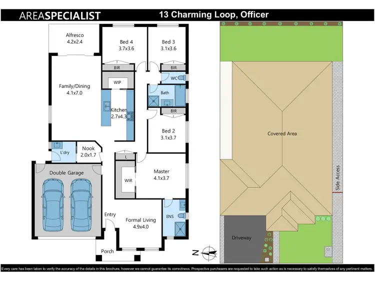 Floorplan of Homely house listing, 13 Charming Loop, Officer VIC 3809