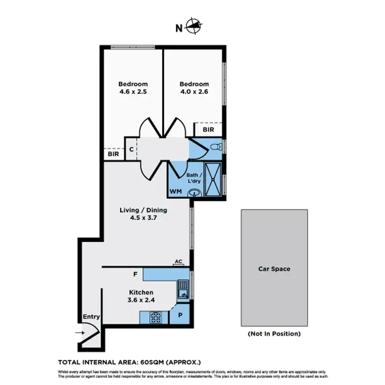 Floorplan of Homely apartment listing, 2/14 Navigator Street, Maribyrnong VIC 3032