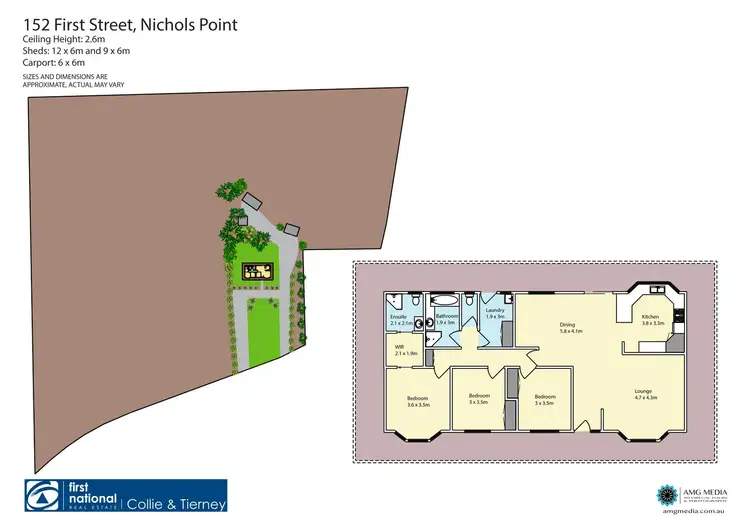 Floorplan of Homely house listing, 152 First Street, Nichols Point VIC 3501
