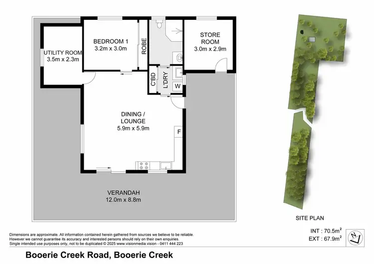 Floorplan of Homely rural property listing, 387 Booerie Creek Road, Booerie Creek NSW 2480
