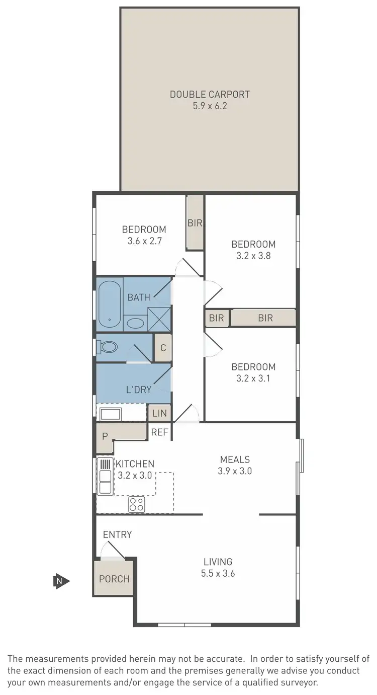 Floorplan of Homely unit listing, 1/32 Balmoral Street, Altona Meadows VIC 3028