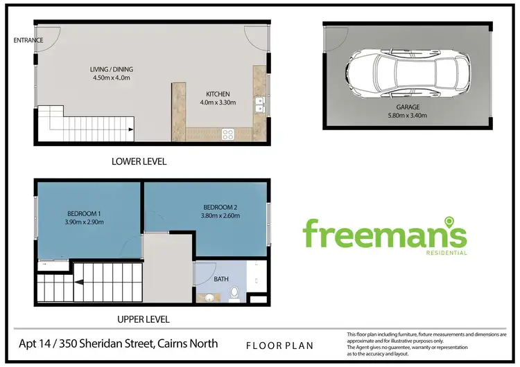 Floorplan of Homely townhouse listing, 14/350-354 Sheridan Street, Cairns North QLD 4870
