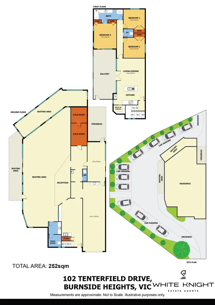 Floorplan of Homely house listing, 102 Tenterfield Dr, Burnside Heights VIC 3023