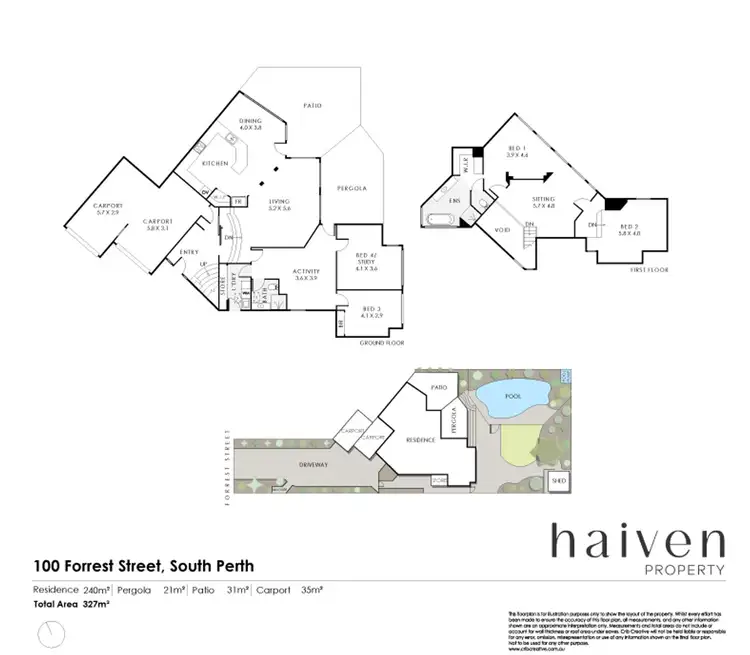 Floorplan of Homely house listing, 100 Forrest Street, South Perth WA 6151