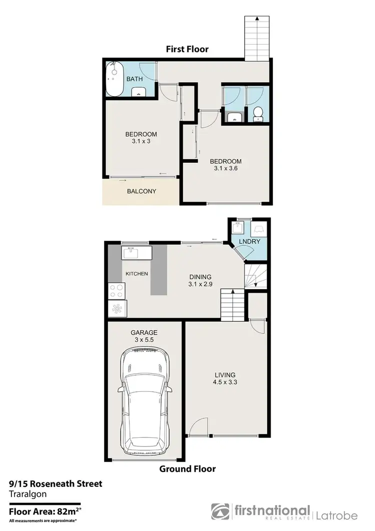 Floorplan of Homely unit listing, 9/15 Roseneath Street, Traralgon VIC 3844