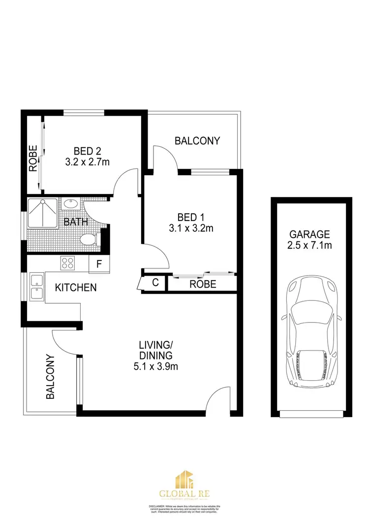 Floorplan of Homely unit listing, 19/72 McBurney Road, Cabramatta NSW 2166