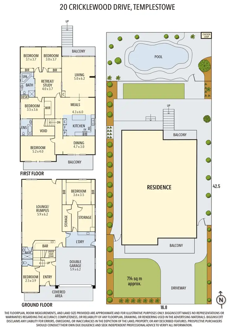 Floorplan of Homely house listing, 20 Cricklewood Drive, Templestowe VIC 3106
