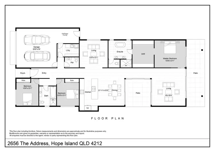 Floorplan of Homely house listing, 2656 The Address, Hope Island QLD 4212