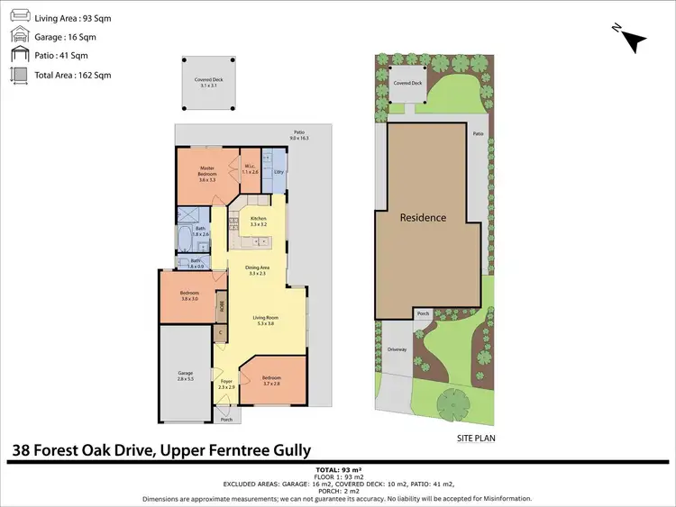 Floorplan of Homely house listing, 38 Forest Oak Drive, Upper Ferntree Gully VIC 3156