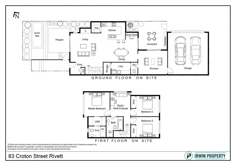 Floorplan of Homely townhouse listing, 83 Croton Street, Rivett ACT 2611