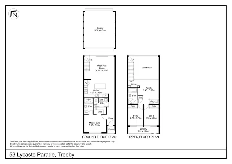 Floorplan of Homely house listing, 53 Lycaste Parade, Treeby WA 6164