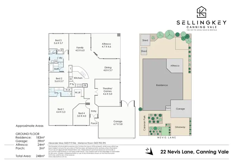 Floorplan of Homely house listing, 22 Nevis Lane, Canning Vale WA 6155