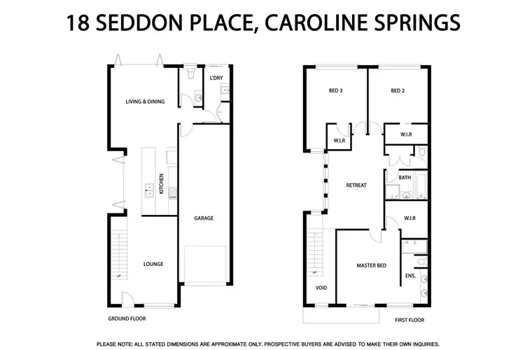Floorplan of Homely house listing, 18 Seddon Place, Caroline Springs VIC 3023