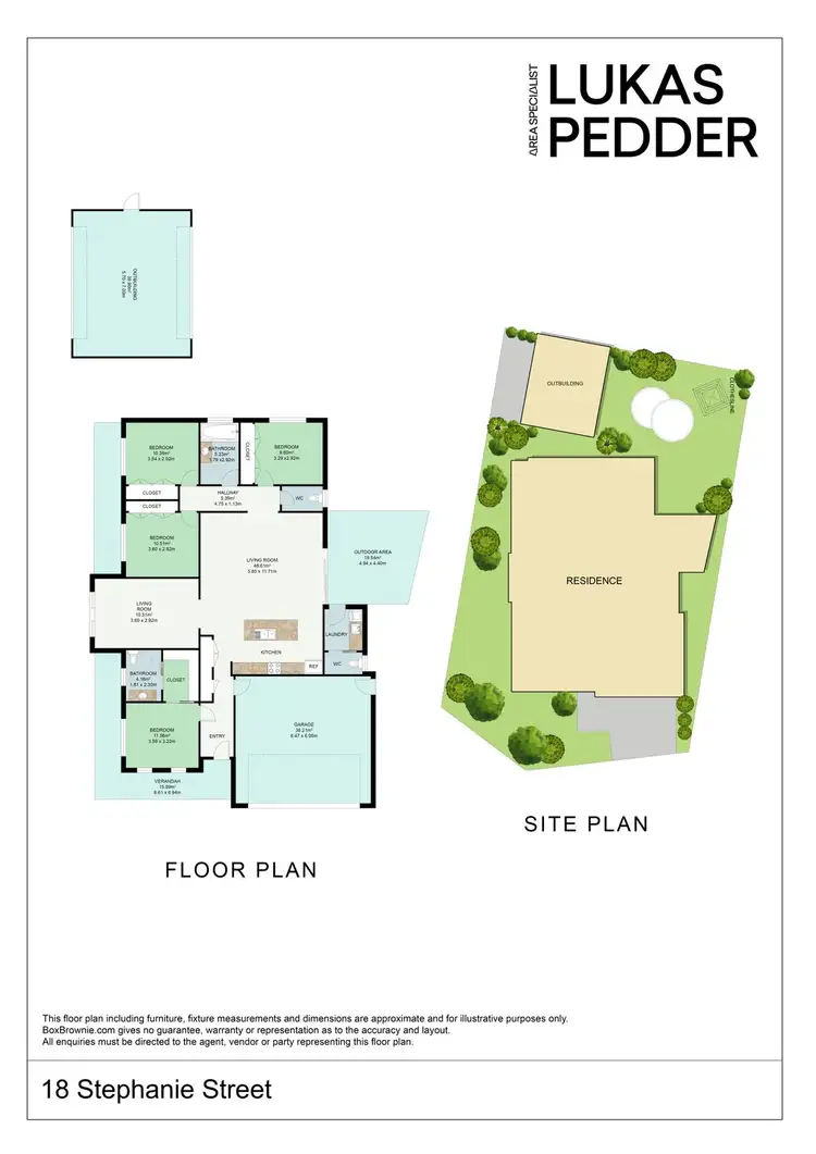 Floorplan of Homely house listing, 18 Stephanie Street, Mildura VIC 3500