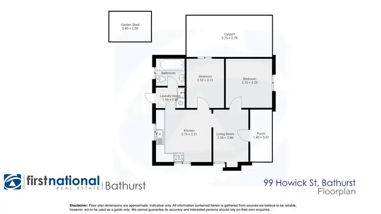 Floorplan of Homely house listing, 99 Howick Street, Bathurst NSW 2795