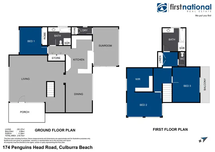 Floorplan of Homely house listing, 174 Penguins Head Road, Culburra Beach NSW 2540