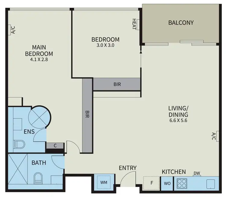Floorplan of Homely apartment listing, 1103/22 Dorcas Street, Southbank VIC 3006