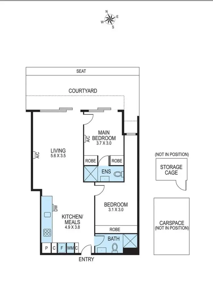 Floorplan of Homely apartment listing, 8/14 Maroona Road, Carnegie VIC 3163