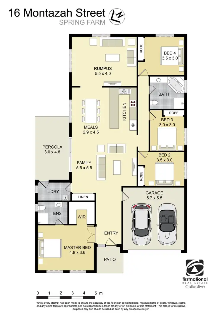 Floorplan of Homely house listing, 16 Montazah Street, Spring Farm NSW 2570