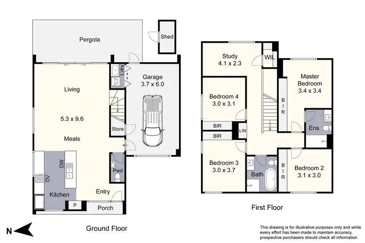 Floorplan of Homely house listing, 34 Shoreline Crescent, Carrum Downs VIC 3201
