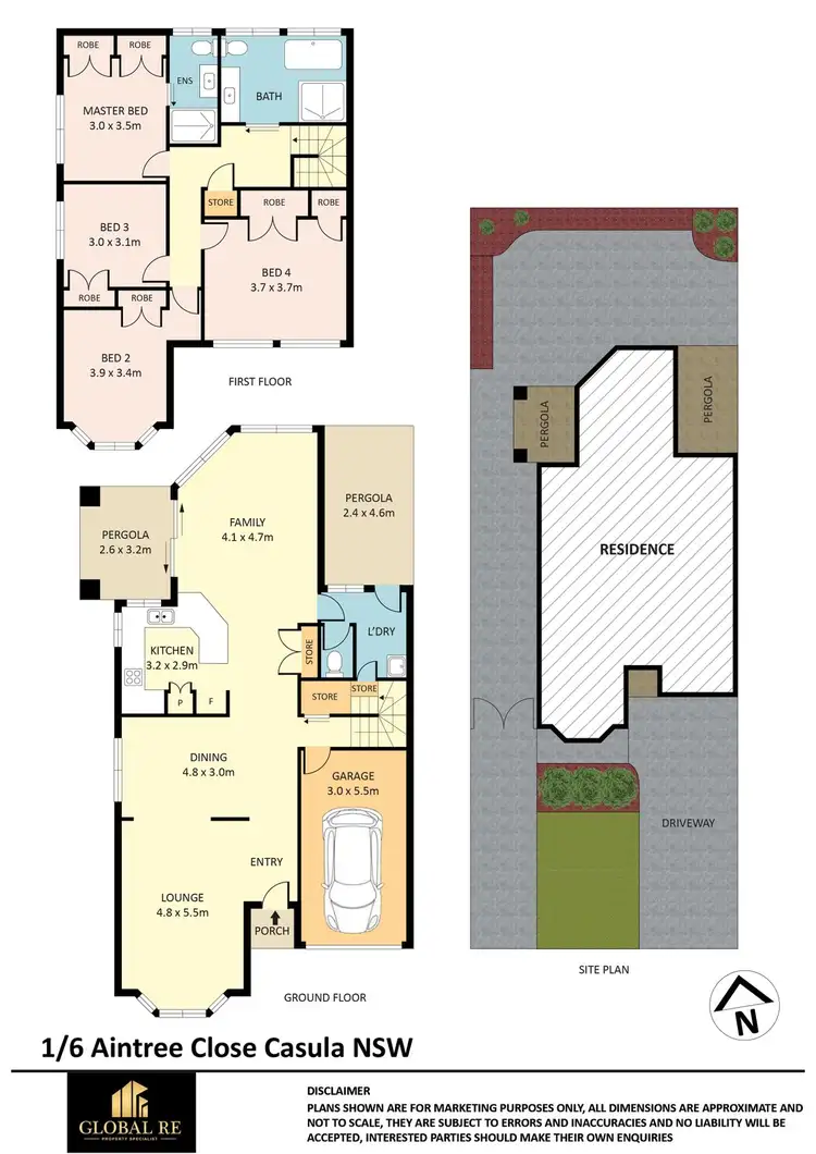 Floorplan of Homely house listing, 1/6 Aintree Close, Casula NSW 2170