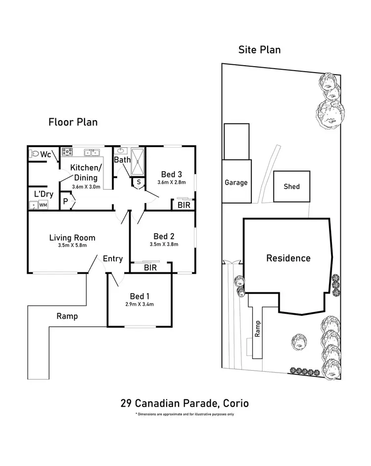 Floorplan of Homely house listing, 29 Canadian Parade, Corio VIC 3214