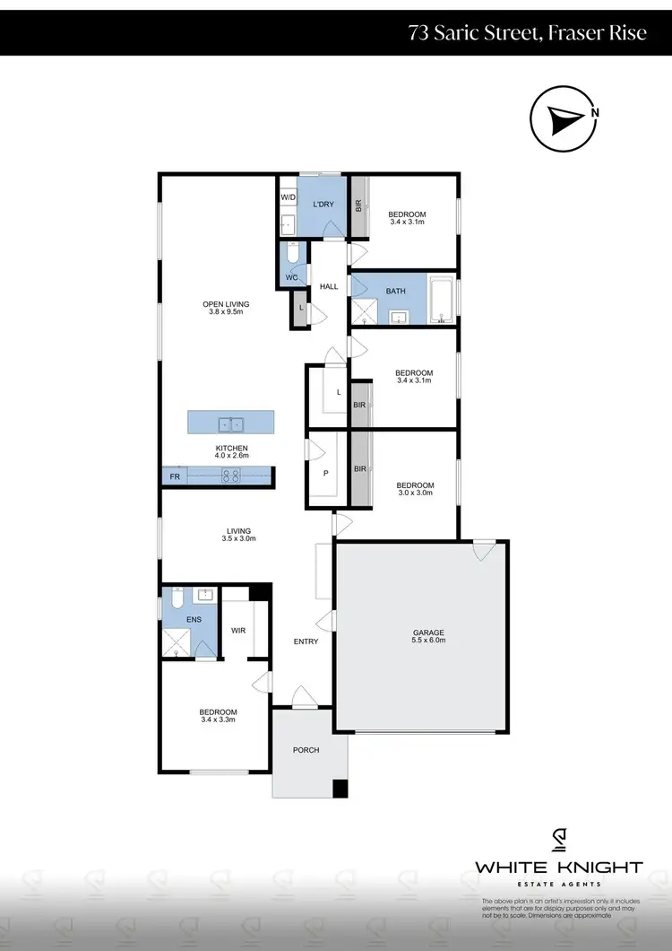 Floorplan of Homely house listing, 73 Saric Street, Fraser Rise VIC 3336