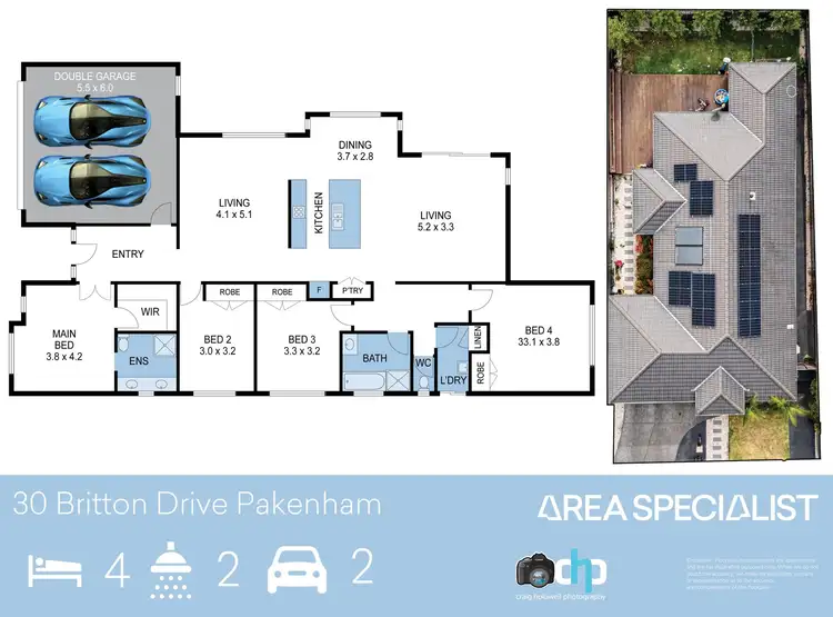 Floorplan of Homely house listing, 30 Britton Drive, Pakenham VIC 3810