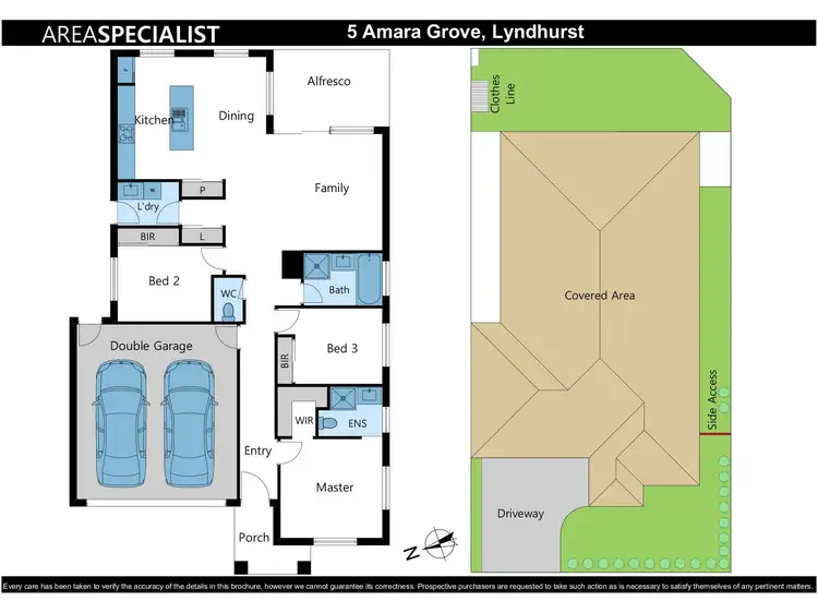 Floorplan of Homely house listing, 5 Amara Grove, Lyndhurst VIC 3975