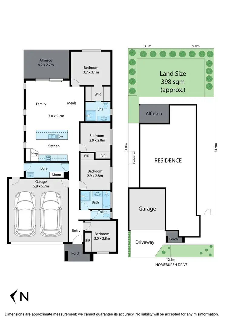 Floorplan of Homely house listing, 12 Homebush Drive, Tarneit VIC 3029