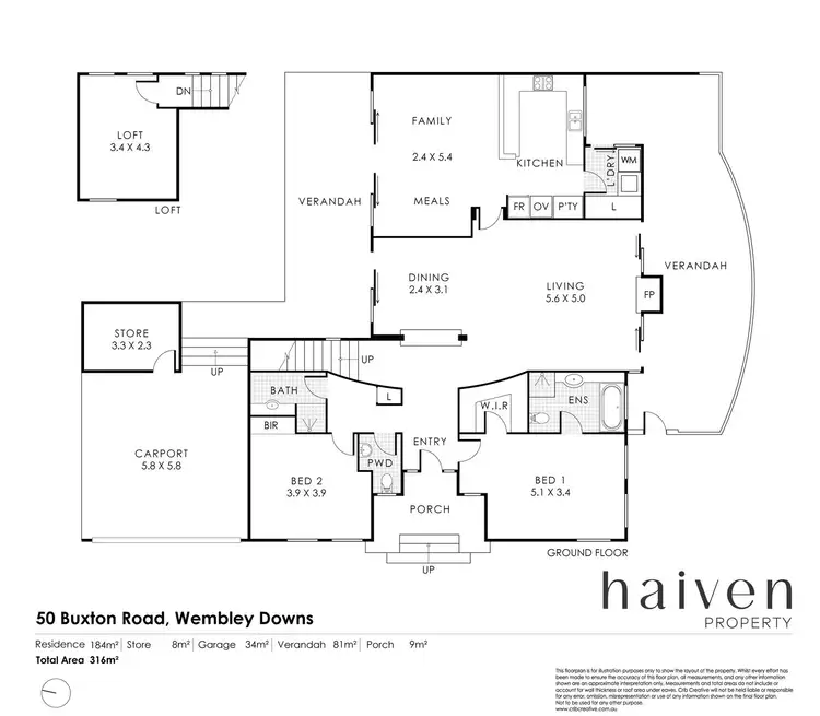 Floorplan of Homely house listing, 50 Buxton Road, Wembley Downs WA 6019
