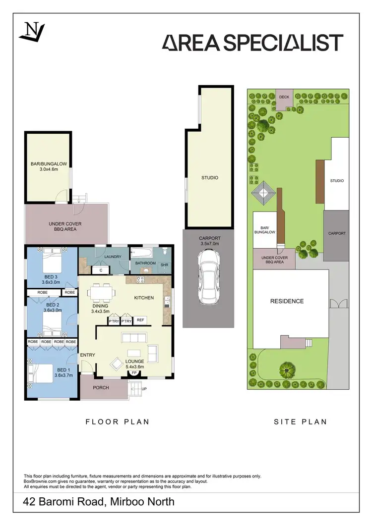 Floorplan of Homely house listing, 42 Baromi Road, Mirboo North VIC 3871