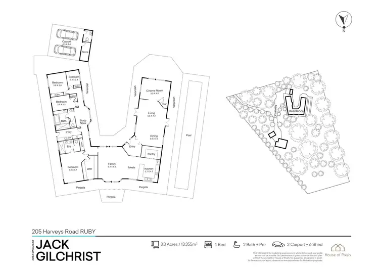 Floorplan of Homely rural property listing, 205 Harveys Road, Ruby VIC 3953